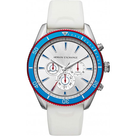 Watch Armani AX1832 Exchange Men Chronograph Quartz with Silicone Strap