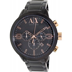 Watch Armani AX1350 Exchange Atlc Chronograph Black Dial Ion-Plated Men