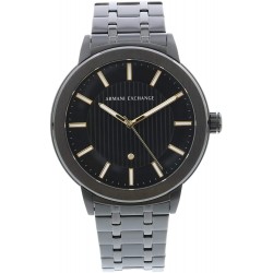 Watch Armani AX1465 Exchange Men Maddox Analog-Quartz with Stainless-Steel-Plated Strap, Black, 22