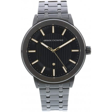 Watch Armani AX1465 Exchange Men Maddox Analog-Quartz with Stainless-Steel-Plated Strap, Black, 22
