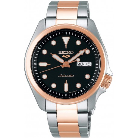 Watch Seiko SRPE58K1 5 Sports Automatic 100m 2 Tone Rose Gold
