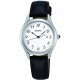 Watch Seiko SUR639P1 Men Stainless_Steel Quartz Fitness with Leather Strap, Black, 13