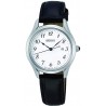 Watch Seiko SUR639P1 Men Stainless_Steel Quartz Fitness with Leather Strap, Black, 13
