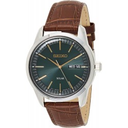 Watch Seiko SNE529P1 Dark Green Sunray Dial Solar Powered Men SNE529