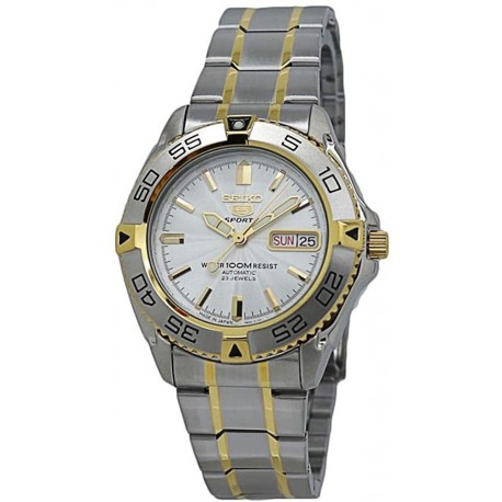 Watch Seiko SNZB24J1 5 Sports Automatic White Dial Men
