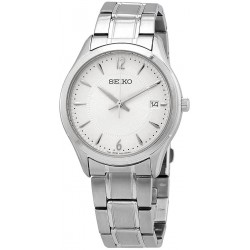Watch Seiko SUR417 Noble Quartz Silver Dial Stainless Steel Men