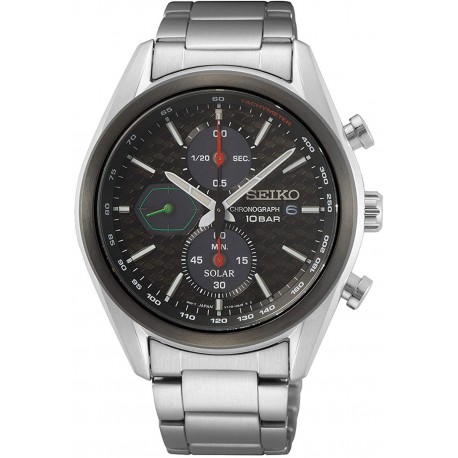 Watch Seiko SSC803 Chronograph Black Dial Stainless Steel Men