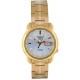 Watch Seiko SNKK74 Men Gold Plated Stainless Steel Analog with Silver Dial