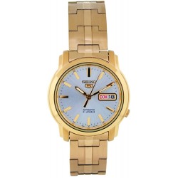 Watch Seiko SNKK74 Men Gold Plated Stainless Steel Analog with Silver Dial