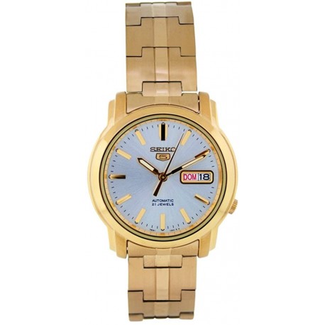 Watch Seiko SNKK74 Men Gold Plated Stainless Steel Analog with Silver Dial