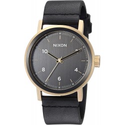 Watch Nixon Stark Leather A1194-100m Water Resistant Men Analog Classic (42mm Face, 22mm Band)