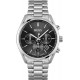 Watch 1513871 BOSS Black Men Quartz with Stainless Steel Strap, Silver, 22