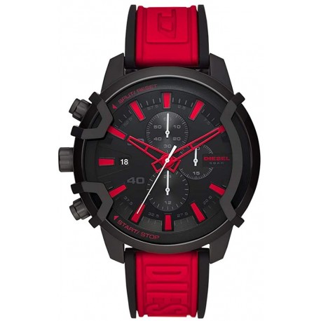 Watch Diesel DZ4530 Men Griffed Chronograph Black-Tone Stainless Steel