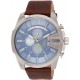 Watch Diesel DZ4281 Men Mega Chief Stainless Steel Brown Leather