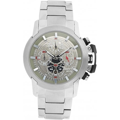 Watch Kenneth Cole KC3830 New York Men Japanese Quartz Stainless Steel Case Bracelet Silver,(Model:KC3830)