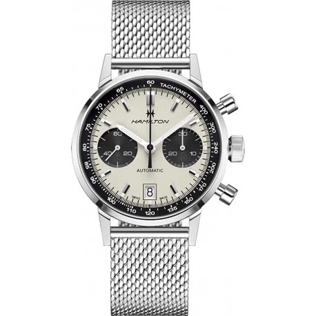 Watch Hamilton H38416111 American Classic Chronograph Automatic White Dial Men