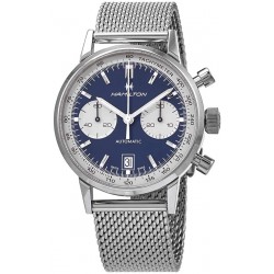 Watch Hamilton H38416141 American Classic Intra-Matic Chronograph Automatic Blue Dial Men