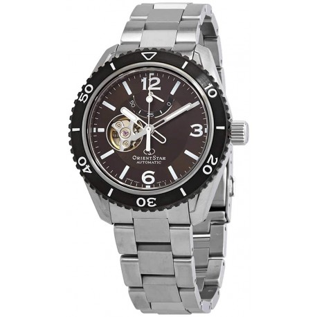 Watch Orient RE-AT0102Y00B Star Semi Skeleton Power Reserve Sapphire Brown Dial RE-AT0102Y