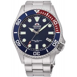 Watch Orient RA-AC0K03L10B Automatic Sports Diver's 200m Sapphire Pepsi Blue Dial Steel RA-AC0K03L