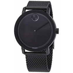 Watch Movado 3600562 Bold Black Dial Ion-Plated MeshMen