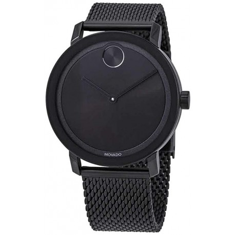 Watch Movado 3600562 Bold Black Dial Ion-Plated MeshMen