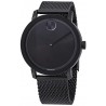 Watch Movado 3600562 Bold Black Dial Ion-Plated MeshMen