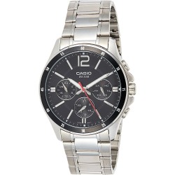 Watch Casio MTP-1374D-1AVDF (A832) Men Stainless Steel Quartz , Silver, 22