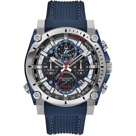 Watch Bulova 98B315 Men Chronograph Quartz with Rubber Strap