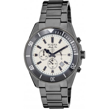 Watch Bulova 98B205 Men Analog Display Japanese Quartz Gray