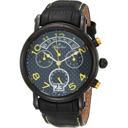 Watch Tissot H7030RSJ MATTHEY-TISSOT Men Stainless Steel Quartz Leather Strap, Black, 22 Casual