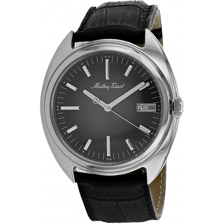 Watch Tissot EG1886AM MATTHEY-TISSOT Men Stainless Steel Quartz Leather Strap, Black, 22 Casual