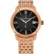 Watch A111B-07 Alexander Heroic Macedon Men Rose Gold Metal Band - 40mm Analog Black Face with Second Hand Date and Sapphire Crystal Classic Swiss