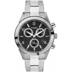 Watch Timex TW2R91000 Men Chronograph Quartz with Stainless Steel Strap