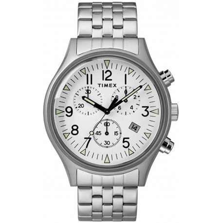 Watch Timex TW2R68900 Men MK1 Chronograph 42mm Stainless Steel Bracelet