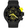 Watch SB02B403 Swatch Quartz Silicone Strap, Black, 20 Casual