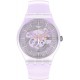 Watch SUOK155 Swatch New Gent Quartz Silicone Strap, Pink, 20 Casual