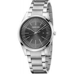Watch Calvin Klein K4N21143 Time Men Analogue Stainless Steel Bracelet with Grey Dial