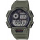 Watch Casio AE-1400WH-3AVCF Men Classic Quartz Resin Strap, Green, 26.88 Casual
