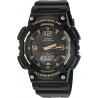 Watch Casio EAW-AQ-S810W-1A3V Men Tough (Solar Powered) Quartz with Resin Strap, Black, 21