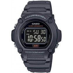 Watch Casio W-219H-8BVCF Quartz Fitness with Resin Strap, Gray, 25.5