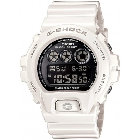 Watch Casio DW-6900NB-7DR G-Shock DW6900NB-7 Chronograph Digital Men (White)