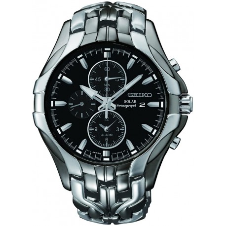 Watch Seiko SSC139 Men Excelsior Gunmetal and Silver-Tone