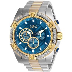 Watch Invicta 25522 Men Bolt Japanese Quartz with Stainless Steel Strap, Steel, Gold, 26 (Model: 25522)