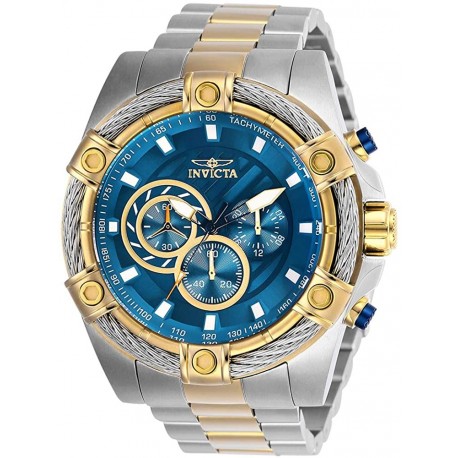 Watch Invicta 25522 Men Bolt Japanese Quartz with Stainless Steel Strap, Steel, Gold, 26 (Model: 25522)
