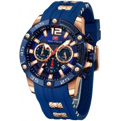 Watch MF0244G Men , MINI FOCUS Chronograph Waterproof Sport Analog Quartz Silicon Strap Fashion Wrist for