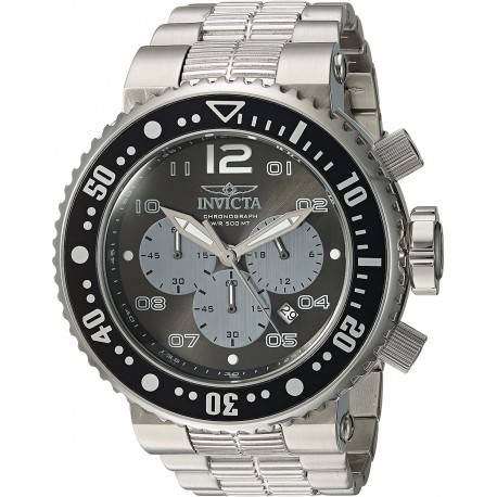 Watch Invicta 25073 Men Pro Diver Stainless Steel Quartz Diving with Stainless-Steel Strap, Silver, 14 (Model: 25073)