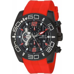 Watch Invicta 22810 Men Pro Diver 50mm Stainless Steel and Red Silicone Chronograph Quartz , (Model: 22810)