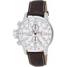 Watch Invicta INVICTA-2771 Men 2771 "Force Collection" Stainless Steel Left-Handed with Brown Leather Band