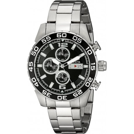 Watch Invicta 1012 Men II Collection Stainless Steel Black Dial