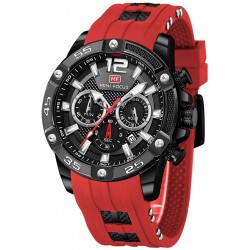 Watch MF0244G Men , MINI FOCUS Chronograph Waterproof Sport Analog Quartz Silicon Strap Fashion Wrist for